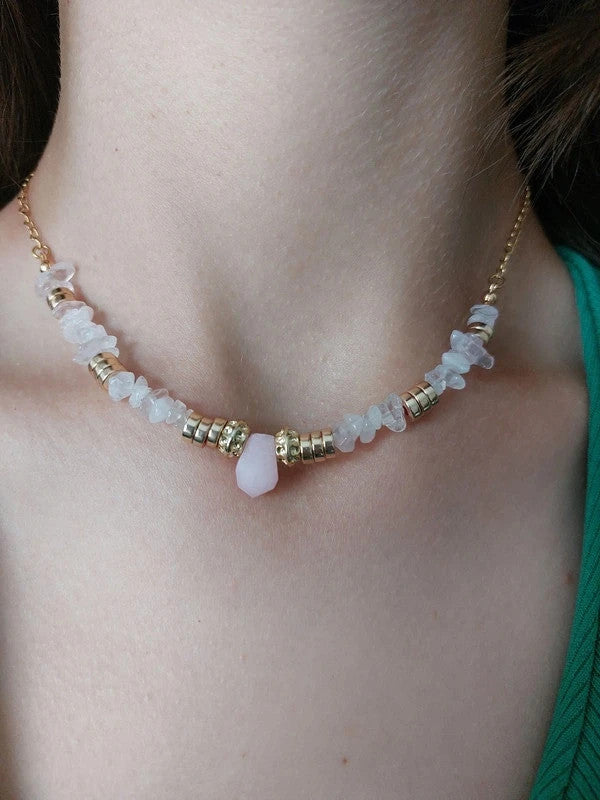 Collier ANIELA Quartz Rose