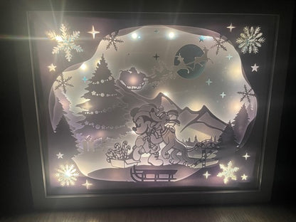 LightBox - Mickey et Pluto Noël