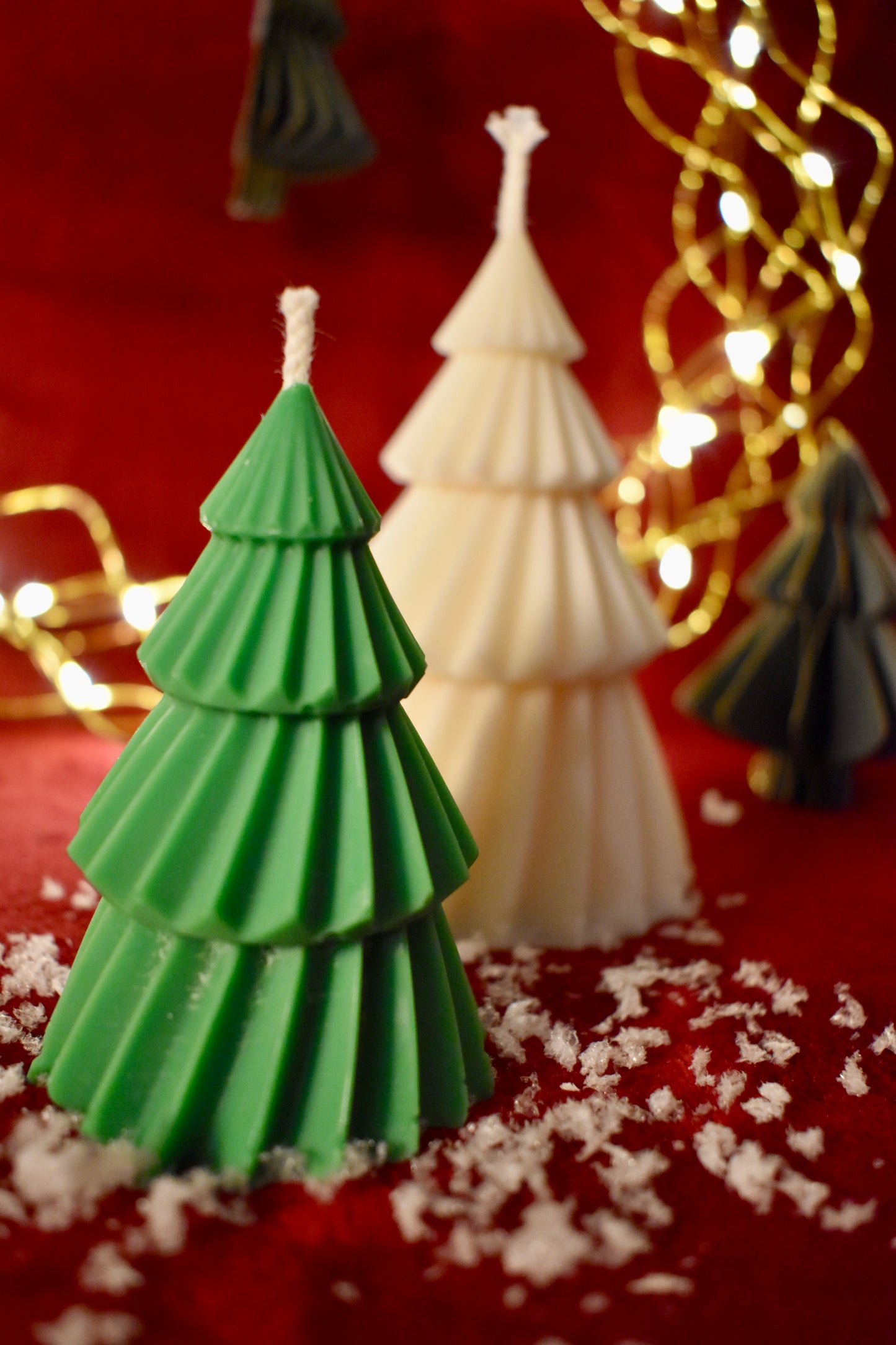 Bougie décorative - Lot de sapins